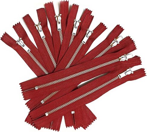 10 pcs Silver Metal Teeth #3 Teeth Zippers - Kyezi Design & Craft (Black, 3 inch) in Saudi Arabia