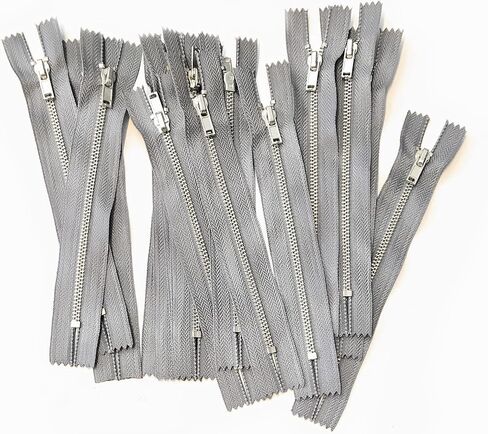 10 pcs Silver Metal Teeth #3 Teeth Zippers - Kyezi Design & Craft (Black, 3 inch) in Saudi Arabia
