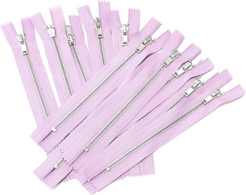 10 pcs Silver Metal Teeth #3 Teeth Zippers - Kyezi Design & Craft (Black, 3 inch) in Saudi Arabia