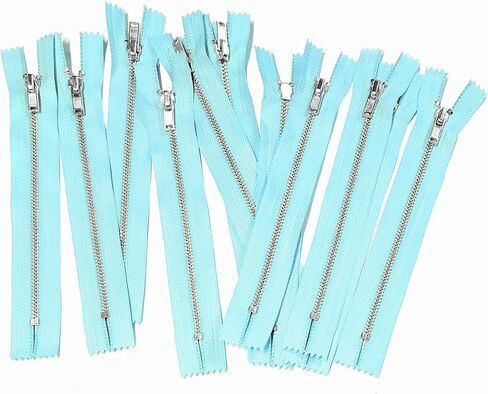 10 pcs Silver Metal Teeth #3 Teeth Zippers - Kyezi Design & Craft (Black, 3 inch) in Saudi Arabia