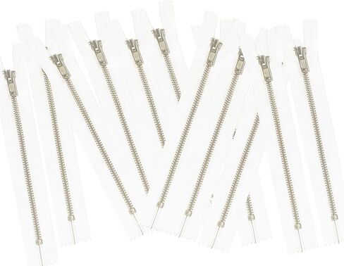 10 pcs Silver Metal Teeth #3 Teeth Zippers - Kyezi Design & Craft (Black, 3 inch) in Saudi Arabia