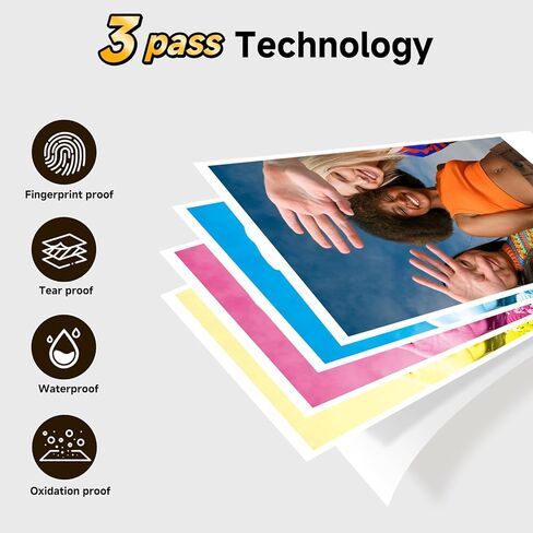 HPRT 2.1"x3.4" One-piece Photo Paper and Color Ribbon Refill (20 Sheets)， Compatible with HPRT Z5/Z5S & Z6/Z6S Instant Camera in Kuwait