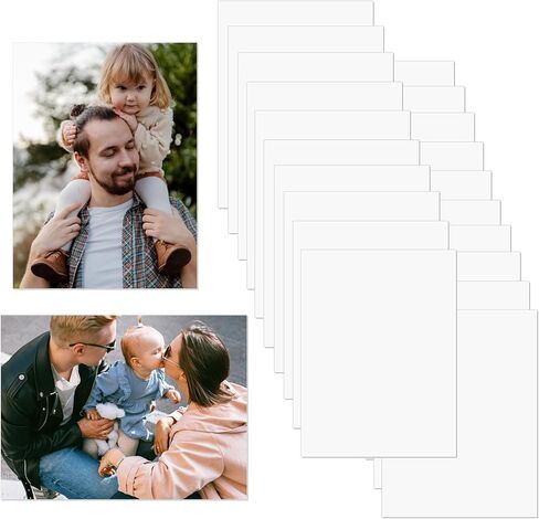 24 PCS Sublimation Metal Photo Blanks 8"x10", Aluminum Sublimation Metal Sign Blank Bulk 0.45mm Aluminum Sheet DIY Photo Frame as Sign Gift Wall Art Home Decor in Saudi Arabia