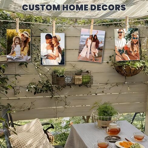 24 PCS Sublimation Metal Photo Blanks 8"x10", Aluminum Sublimation Metal Sign Blank Bulk 0.45mm Aluminum Sheet DIY Photo Frame as Sign Gift Wall Art Home Decor in Saudi Arabia