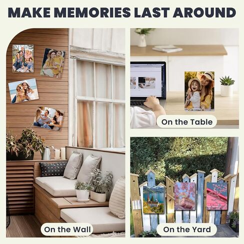 24 PCS Sublimation Metal Photo Blanks 8"x10", Aluminum Sublimation Metal Sign Blank Bulk 0.45mm Aluminum Sheet DIY Photo Frame as Sign Gift Wall Art Home Decor in Saudi Arabia