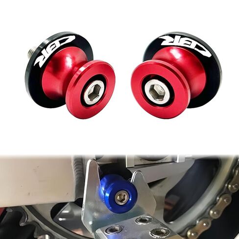 2 Pcs Motorcycle Stainless Steel Shell Screws Fairing Bolt Kit Fit for H-onda CBR 600R 954RR 900RR 250R 300R 500R 600RR 650R 1000RR M8*8mm (Red) in Saudi Arabia