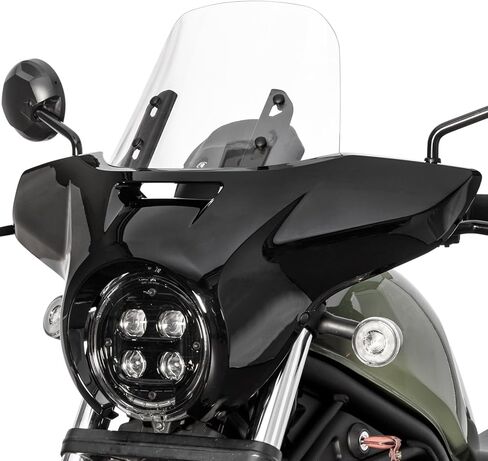 Headlight Fairing Windshield Cowl for Rebel CMX 500 2017-2026 CMX 300 2020-2026 Front Headlamp Cover Windscreen Mount Set (Black + Smoke) in Saudi Arabia