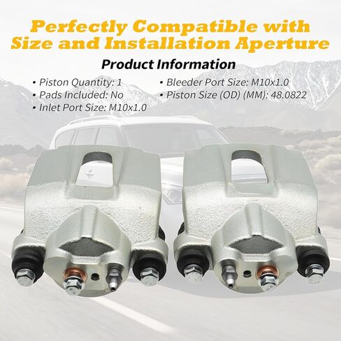 192948 192949 Pair Rear Disc Brake Caliper without Bracket Compatible with QX56 2004-2010 Pathfinder 2004 Titan 2004-2015 Armada 2005-2015 V8 5.6L 440017S000 440117S000 in Kuwait