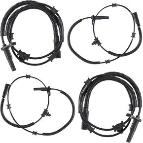 4PCS Front & Rear Left & Right ABS Wheel Speed Sensor Compatible with RAM 1500 2013-2018, Fit for RAM 1500 Classic 2019-2022,Replace# 68053861AB, 68053861AC, 68053861AD, 68231044AB in Saudi Arabia