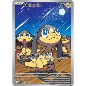 بوكيمون - Helioptile - 52/132 - Mega Evolutions - رسم توضيحي فني كامل نادر - بطاقة واحدة in Kuwait