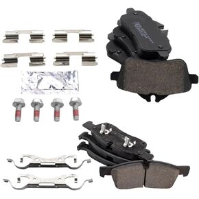 Front and Rear Ceramic Brake Pad Set Compatible with 2012-15 Mercedes-Benz ML350 13-16 GL350 13-14 GL450 15-16 GL450 Sport Package 15 ML250 15 ML400 16 GLE300d 16-17 GLE350 16-17 GLE400 17 GLS450 in Kuwait