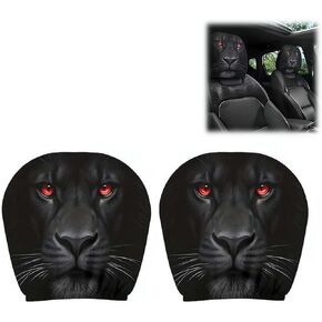 Wmool Car Headrest Covers, Soft Polyester Fabric with Funny Cartoon Print, Stretchy Seat Headrest Protector for Auto Interior Decoration – 2 Pack in Saudi Arabia