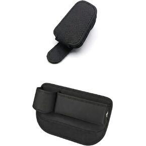 Alymarr Leather Car Seat Gap Filler, Center Console Organizer Multifunctional Auto Console Side Storage Box with Cup Holders,Car Accessories,Magnetic Leather Sunglasses Holder,Phone Key Storage in Kuwait