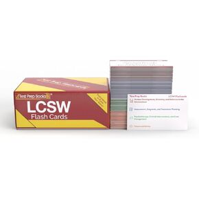 LCSW Study Cards 2026-2027: ASWB Clinical Exam Prep for The Licensed Clinical Social Work Exam [Full Color Cards] in Saudi Arabia
