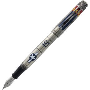 Retro 51 Tornado Fountain Pen - P-51 Mustang Fine Nib: Historical Elegance Meets Modern Craftsmanship in Kuwait