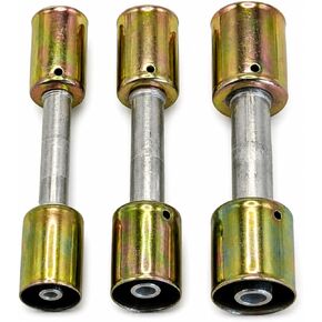 3PCS AC Hose Fitting Set #6#8#10, Straight Aluminum Splice with Iron Ferrules, A/C Refrigerant Line Fittings for 5/16" 13/32" 1/2" Standard Hose in Saudi Arabia