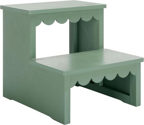SAFAVIEH Home Collection Haven Sage Green مقعد بدرجين للبالغين والأطفال في المطبخ وغرفة النوم والحمام (مجمع بالكامل) in Kuwait