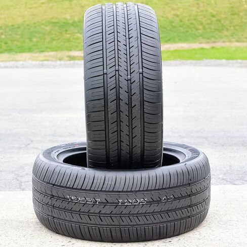مجموعة من 2 إطارات شعاعية عالية الأداء لسيارة الركاب Atlas Force UHP لجميع المواسم - 235/50R17 235/50/17 235/50-17 نطاق تحميل 96 وات SL 4-Ply BSW جدار جانبي أسود UTQG 520AAA in Kuwait