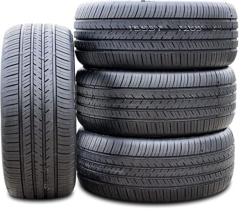 مجموعة من 2 إطارات شعاعية عالية الأداء لسيارة الركاب Atlas Force UHP لجميع المواسم - 235/50R17 235/50/17 235/50-17 نطاق تحميل 96 وات SL 4-Ply BSW جدار جانبي أسود UTQG 520AAA in Kuwait
