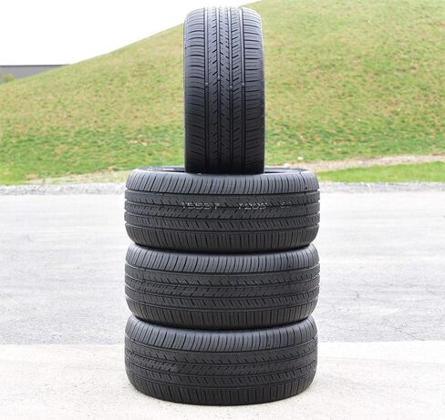 مجموعة من 2 إطارات شعاعية عالية الأداء لسيارة الركاب Atlas Force UHP لجميع المواسم - 235/50R17 235/50/17 235/50-17 نطاق تحميل 96 وات SL 4-Ply BSW جدار جانبي أسود UTQG 520AAA in Kuwait