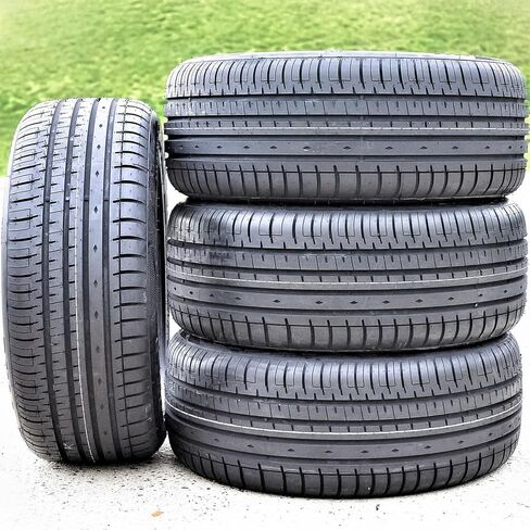 مجموعة من 4 (أربعة) إطارات شعاعية لأداء سيارة الركاب Accelera Phi-R لجميع المواسم - 195/55R15 195/55/15 195/55-15 89V نطاق التحميل XL 4-Ply BSW جدار جانبي أسود UTQG 400AA in Kuwait