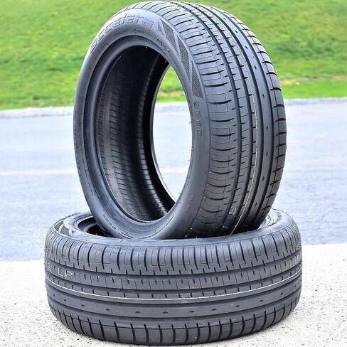 مجموعة من 4 (أربعة) إطارات شعاعية لأداء سيارة الركاب Accelera Phi-R لجميع المواسم - 195/55R15 195/55/15 195/55-15 89V نطاق التحميل XL 4-Ply BSW جدار جانبي أسود UTQG 400AA in Kuwait