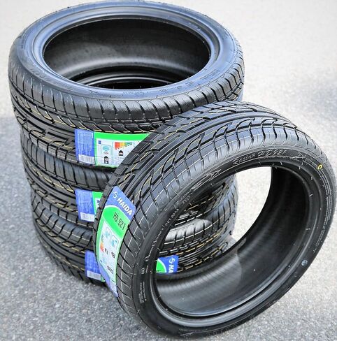 Set of 4 (FOUR) Haida Racing HD921 Summer Passenger Car Performance Radial Tires-195/45R16 195/45/16 195/45-16 84V Load Range XL 4-Ply BSW Black Side Wall UTQG 400AA in Saudi Arabia