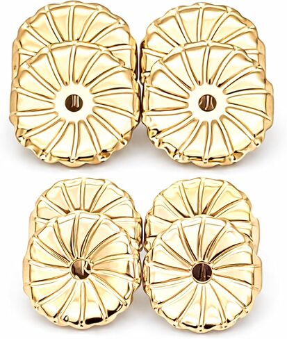 Central Diamond Center Oversized Earring Backs –4 Pairs 7mm & 8.2mm Universal Replacement Hypoallergenic in Saudi Arabia