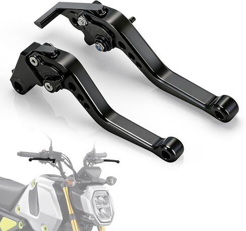 عتلات الفرامل الفاصل CNC لـ GROM 125 14-26 CB300R Monkey 125 18-25 CBR500R CBR500F CBR500X 13-21 CBR300R/F/FA 14-21 CB400F/R 13-15 CBR250R 11-15 دراجة نارية قابلة للتعديل رافعة سوداء in Kuwait