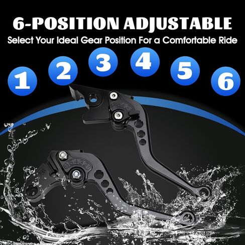 عتلات الفرامل الفاصل CNC لـ GROM 125 14-26 CB300R Monkey 125 18-25 CBR500R CBR500F CBR500X 13-21 CBR300R/F/FA 14-21 CB400F/R 13-15 CBR250R 11-15 دراجة نارية قابلة للتعديل رافعة سوداء in Kuwait
