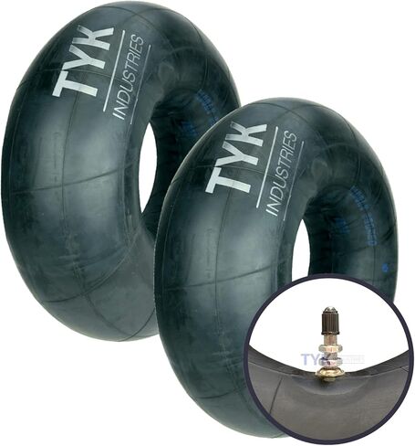 (عبوة من قطعتين) TYK Industries، أنبوب داخلي 20x10-10 20x11-10 لمركبة ATV وجزازة العشب، أنبوب إطار بديل لـ UTV، عربة الجولف، جرار العشب، جذع صمام معدني مستقيم TR6 in Kuwait