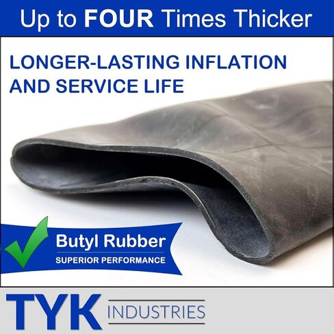 (عبوة من قطعتين) TYK Industries، أنبوب داخلي 20x10-10 20x11-10 لمركبة ATV وجزازة العشب، أنبوب إطار بديل لـ UTV، عربة الجولف، جرار العشب، جذع صمام معدني مستقيم TR6 in Kuwait