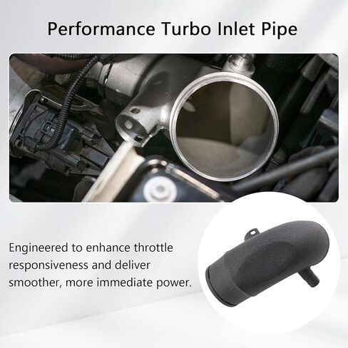 Aluminum Turbo Inlet Pipe Hose Compatible with BMW B58 Engine 540i 740i X3 M40i Black Turbo Inlet Hose with CNC Flange in Saudi Arabia