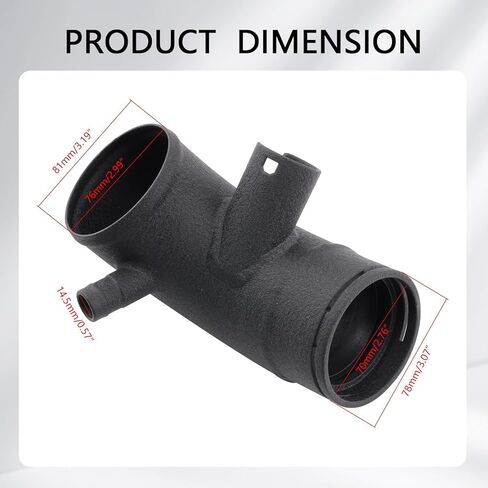 Aluminum Turbo Inlet Pipe Hose Compatible with BMW B58 Engine 540i 740i X3 M40i Black Turbo Inlet Hose with CNC Flange in Saudi Arabia