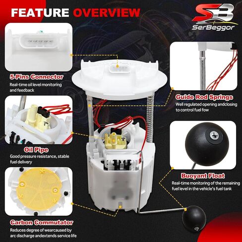 5136023 Electric Fuel Pump Module Assembly Compatible with 2005-2015 Chrysler 300 Dodge Challenger Charger Magnum 5136022 with Sending Unit,Left & Right, 2.7L 3.5L 3.6L 5.7L 6.1L 6.4L in Saudi Arabia