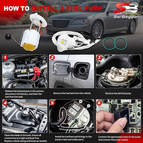 5136023 Electric Fuel Pump Module Assembly Compatible with 2005-2015 Chrysler 300 Dodge Challenger Charger Magnum 5136022 with Sending Unit,Left & Right, 2.7L 3.5L 3.6L 5.7L 6.1L 6.4L in Saudi Arabia