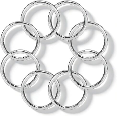 Metal Rings for Crafts, 2 Inch Stainless Steel Rings, 8 Pcs for DIY Decor, Hanging, Weaving & More in Saudi Arabia