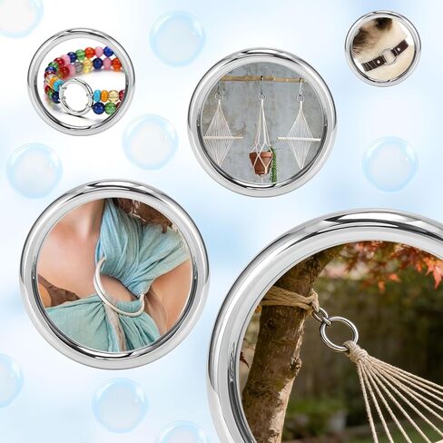 Metal Rings for Crafts, 2 Inch Stainless Steel Rings, 8 Pcs for DIY Decor, Hanging, Weaving & More in Saudi Arabia