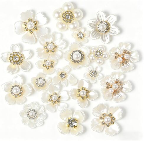 100 Pcs Wooden Flower Buttons for Crafts - 2-Hole Decorative Floral Buttons for DIY Sewing, Scrapbooking & Knitting, Random Assorted Patterns, 20mm Large Wooden Fasteners for Art Projects in Kuwait