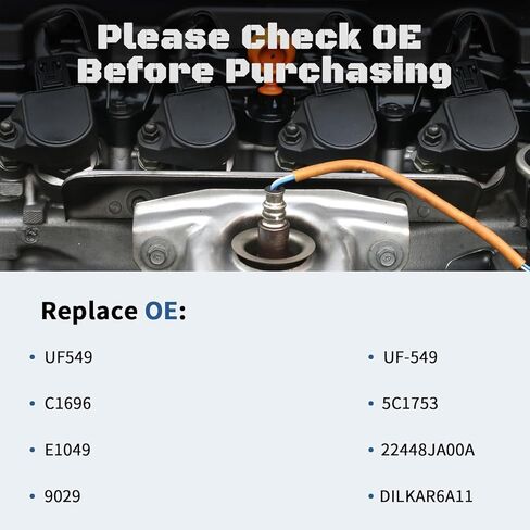 UF549 Ignition Coil Pack & 9029 Spark Plugs for 2.5L Nissan Altima Versa Rogue Sentra Cube 1.8L 1.6L 2.0L L4 2007 2008 2009 2010 2011 2012 2013 2014 2015 2016 2017 Coils, 4 Packs in Kuwait
