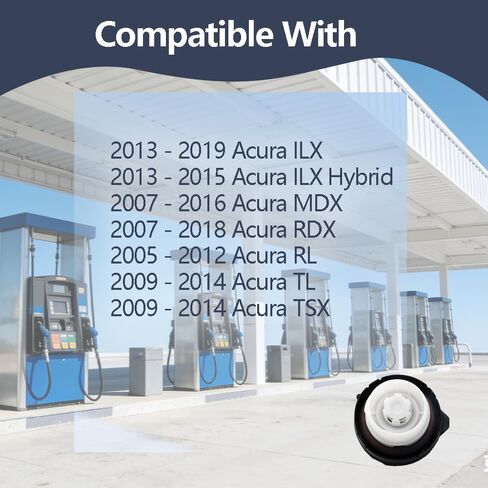 غطاء خزان الوقود غطاء غاز 17670-T3W-A01 متوافق مع Honda Accord 2008-2017، Civic 2006-2015، 2007-2016 CR-V، 2009-2015 Pilot، 2011-2017 Odyssey، 2009-2020 Fit، HR-V، Insight، Acura MDX RDX ILX TL TSX in Kuwait