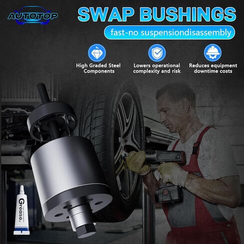 Bushing Installation Tool and Bushing Press Installer FIT Hendrickson Vantraax Narrow Bushing Kits, Replacement for S-24736 TRB5914-T, Heavy-Duty Alloy Steel in Kuwait