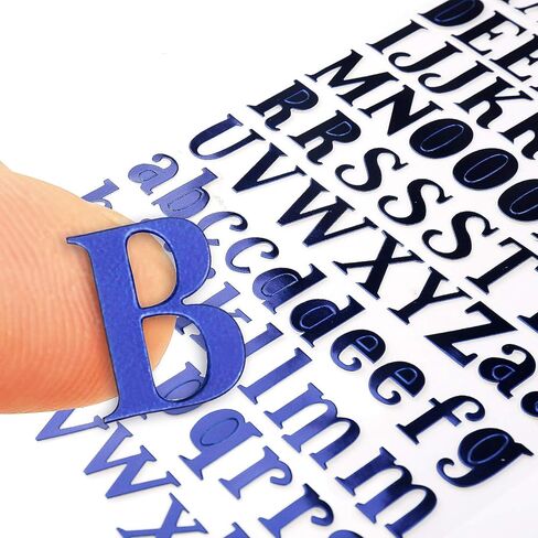 Augshy 18 Sheets Vintage Alphabet Stickers, Scrapbook Number Letters Sticker Water-Repellent Self Adhesive Punctuation Marks Decals for Scrapbooking Supplies Junk Journaling Laptop Notebook DIY Crafts in Saudi Arabia