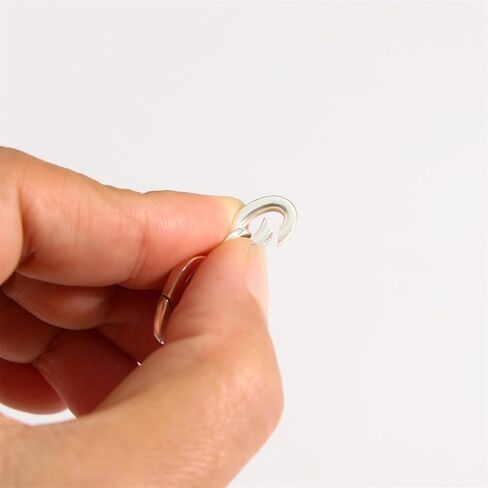 1Pc 925 Sterling Silver Triangle Lobster Clasp with Oval Spring Gate Connector Extenders for Necklace Jewelry Making (Silver, M) in Saudi Arabia