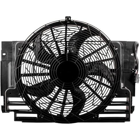 621-213 مجموعة مروحة تبريد مكثفة مساعدة بدون فرشاة لسيارات BMW X5 2000 2001 2002 2003 2004 2005 2006 64546921381 in Kuwait
