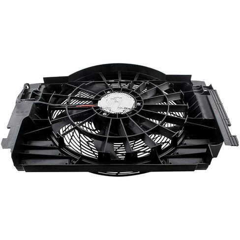 621-213 مجموعة مروحة تبريد مكثفة مساعدة بدون فرشاة لسيارات BMW X5 2000 2001 2002 2003 2004 2005 2006 64546921381 in Kuwait