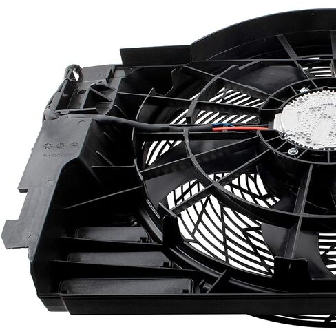 621-213 مجموعة مروحة تبريد مكثفة مساعدة بدون فرشاة لسيارات BMW X5 2000 2001 2002 2003 2004 2005 2006 64546921381 in Kuwait