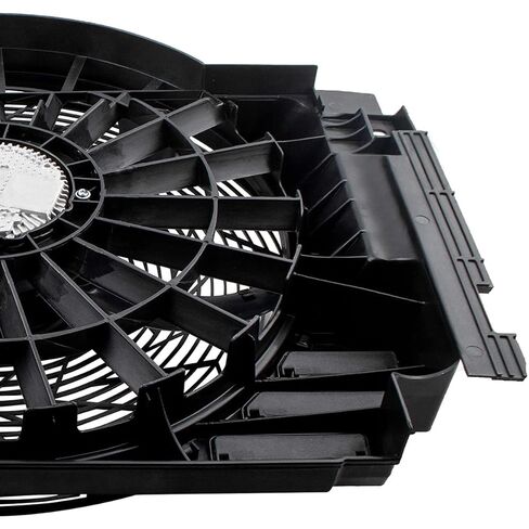 621-213 مجموعة مروحة تبريد مكثفة مساعدة بدون فرشاة لسيارات BMW X5 2000 2001 2002 2003 2004 2005 2006 64546921381 in Kuwait