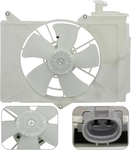مجموعة مروحة تبريد الرادياتير CCIYU متوافقة مع 2004-2006 لـ Scion xA/xB/2000-2005 لسيارة Toyota Echo، استبدلها 674-59459,620-525,620790,TO3115119,1636121050,1636123050,163630D050,163630D110 in Kuwait