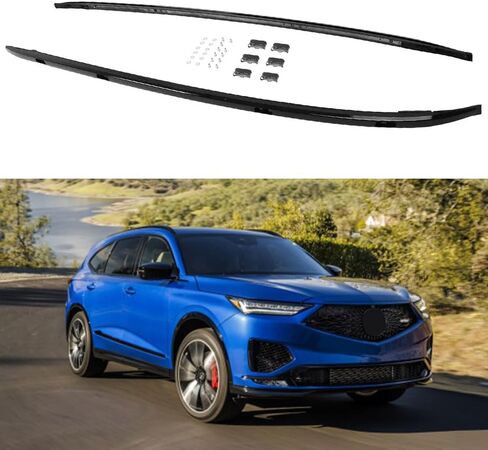 2Pcs Fit for Acura MDX 2022 2023 2024 2025 Upgraded Aluminum Roof Rail Racks Crossbars Cross Bar Side Rail Bar Luggage Carrier in Saudi Arabia